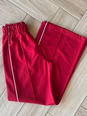 wild fable Red Sweatpants with White Piping